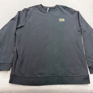 Mountain Hardwear Mens Black Organic Cotton Crewneck Sweatshirt XXL